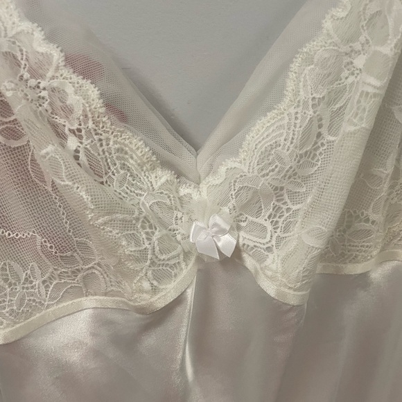 Oscar De La Renta Pink Label white midi nightgown lace bridal wedding - Picture 2 of 6